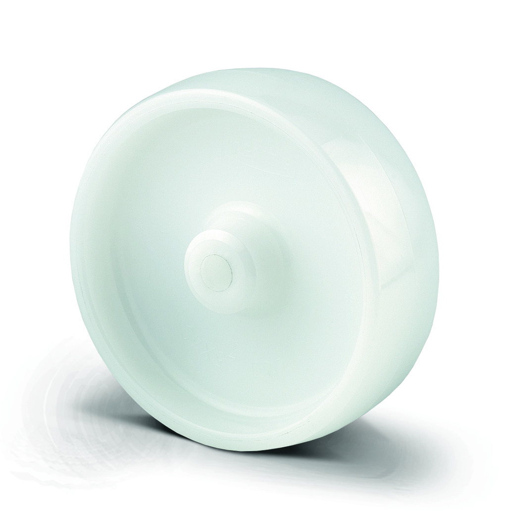 BASETECH 100mm Wheel POO100x34-Ø12 White