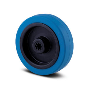 ELASTECH UFR160x48-Ø20 160mm Blue Rubber Wheel