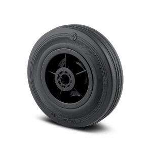 PURETECH PVR200X50-Ø20 Black Rubber Wheel